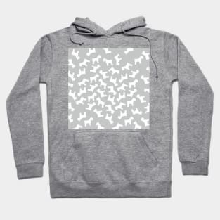 Schnauzer Grey and White pattern Hoodie